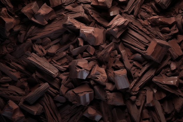 pedaços de textura de chocolate escuro duro ou papel de parede