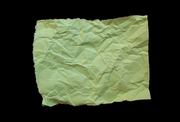 Un pedazo de papel arrugado