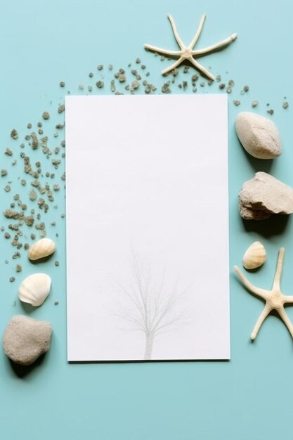 Foto un pedazo de papel con un dibujo de un árbol en él