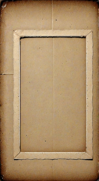 un pedazo de papel marrón está en una superficie de madera