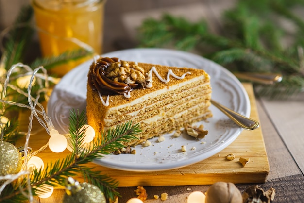 Un pedazo de pastel de navidad