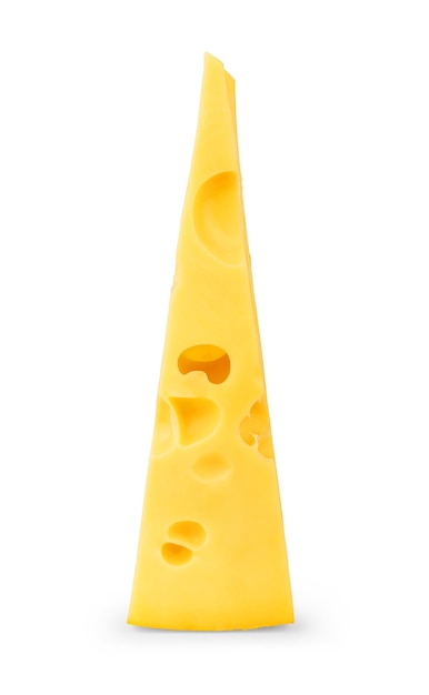 Pedazo de queso aislado