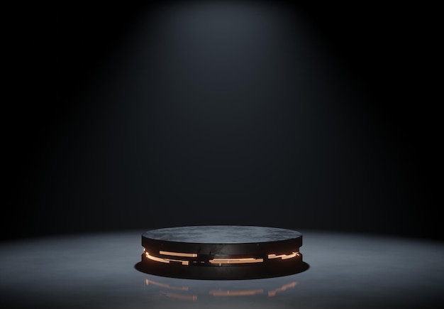 Pedestal de ciencia técnica para el producto tecnológico