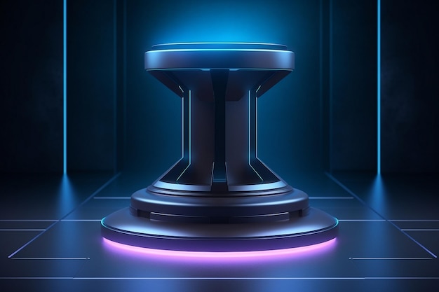 pedestal futurista