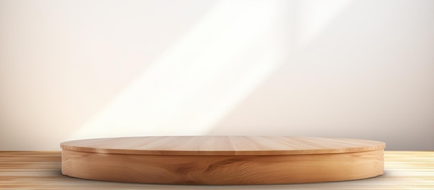 Pedestal de madera de espacio libre para su decoración e interior del hogar