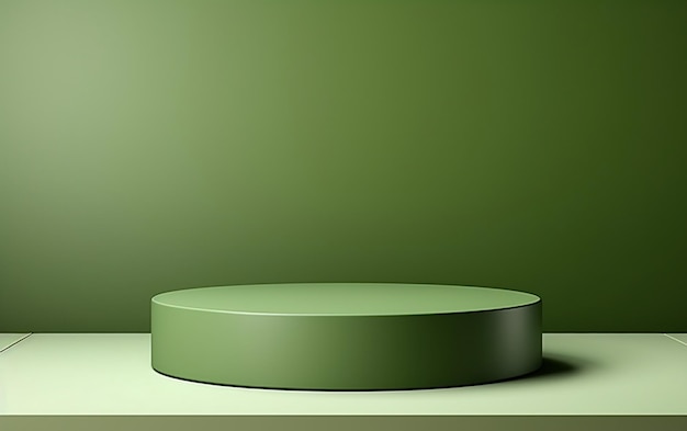 Pedestal verde para Display Generative Ai
