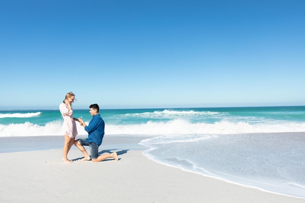 Pedido de casamento na praia