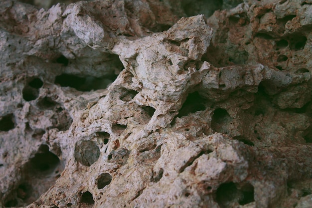Pedra de formato estranho de textura