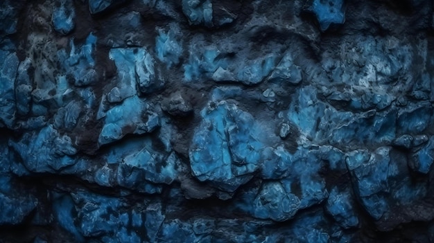 Pedra granulada áspera azul escura ou fundo de textura de parede de concreto