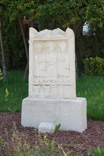 Pedra Grave no Museu de Civilizações da Anatólia Ankara Turkiye