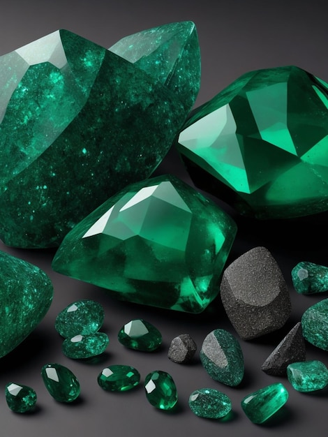 Pedra verde esmeralda