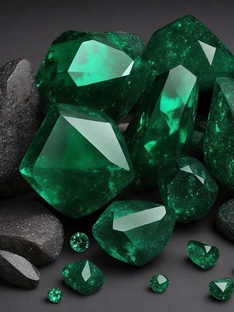 Pedra verde esmeralda