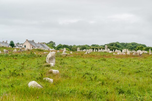 Pedras de carnac na bretanha