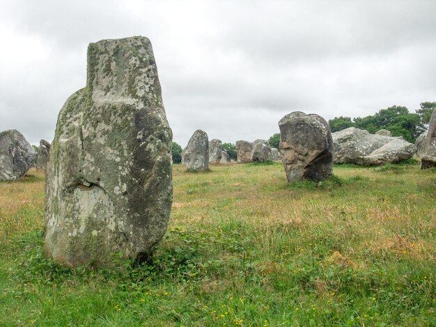 Pedras de Carnac na Bretanha