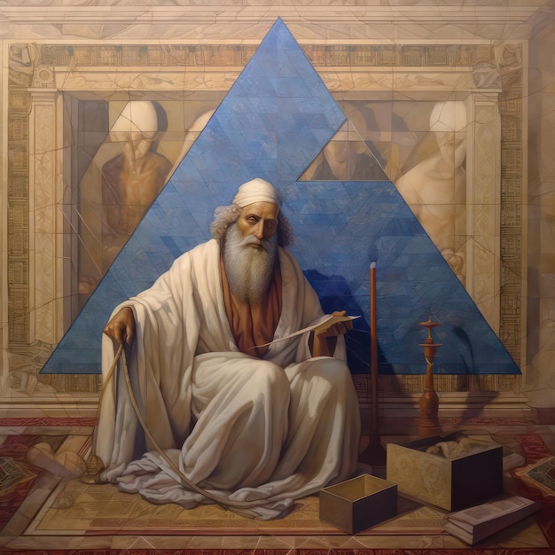 Foto pedro el apóstol matemático moisés visionario religiones antiguas escrituras euclides diógenes alquimista