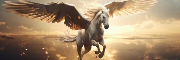 Un Pegasus de aspecto elegante