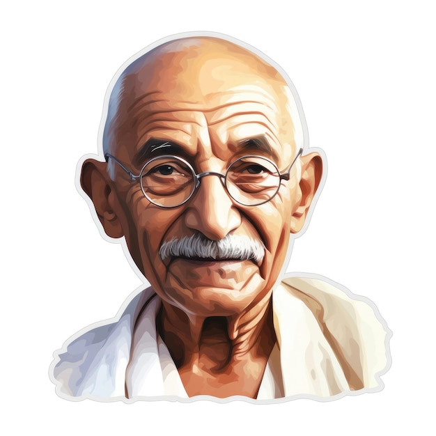 Pegatina de Mahatma Gandhi