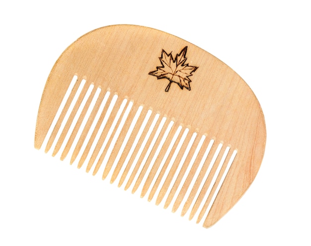 Peine de madera hecho a mano. Cepillo para el cabello de madera de arce