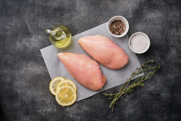 Peito de frango com especiarias em papel manteiga