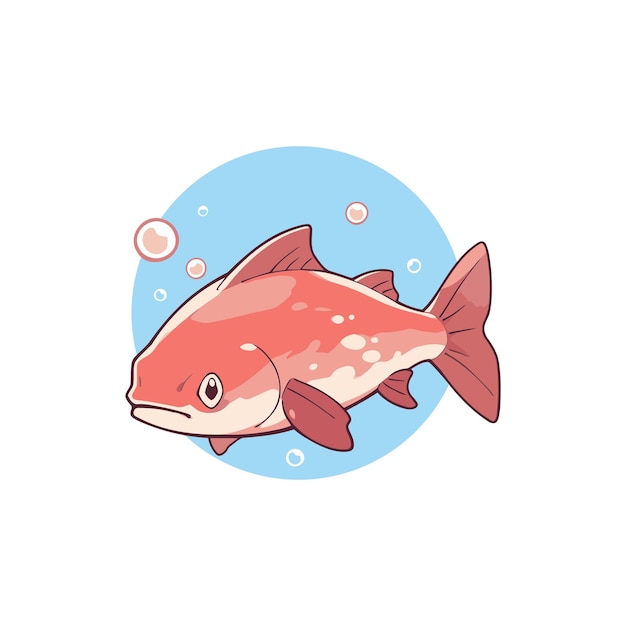 Foto peixe amberjack animal chibi estilo de desenho animado isolado fundo plano