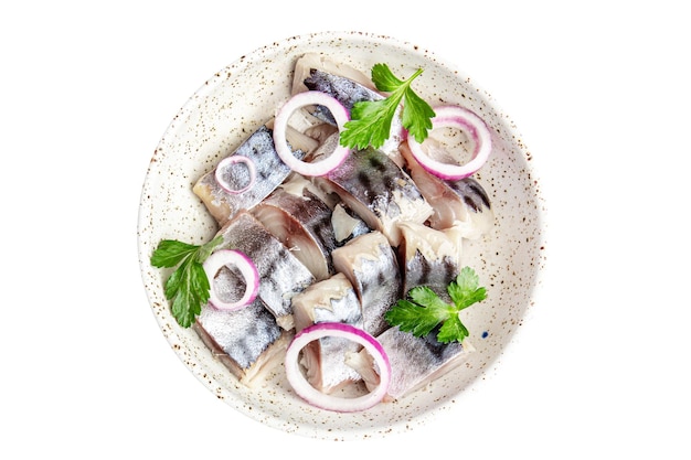 peixe cavala fatia frutos do mar na tigela refeição fresca lanche na mesa cópia espaço fundo de comida