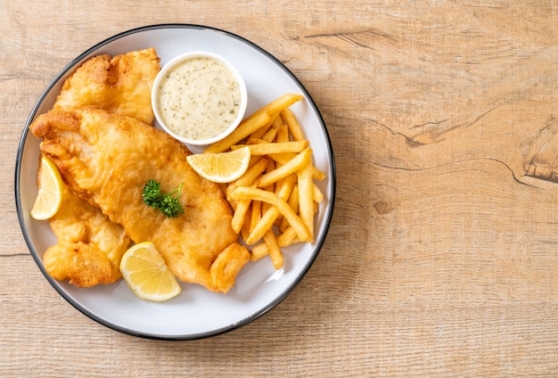 peixe com batatas fritas com batatas fritas