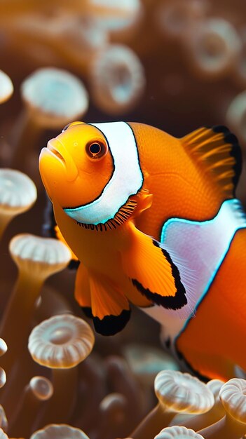 Foto peixe-palhaço ocellaris amphiprion ocellaris peixe-palhaço