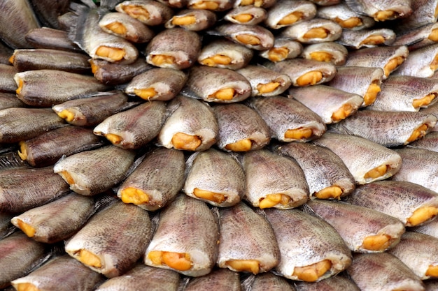 Peixe seco no mercado