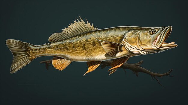 Foto peixe-walleye