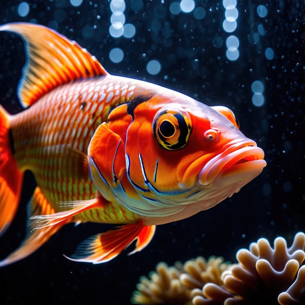 Foto peixes animais selvagens que vivem na natureza parte do ecossistema