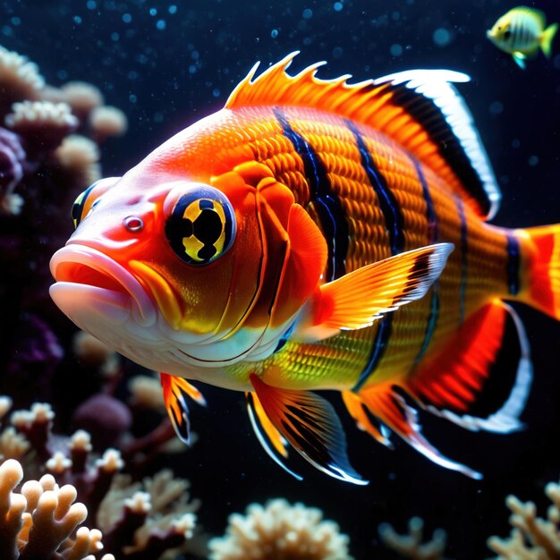 Peixes animais selvagens que vivem na natureza parte do ecossistema