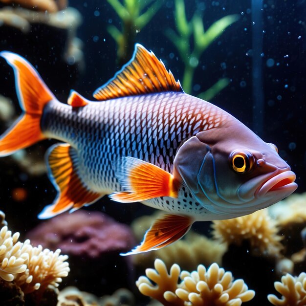 Peixes animais selvagens que vivem na natureza parte do ecossistema