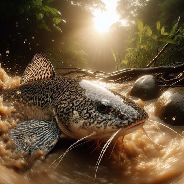 Foto peixes realistas