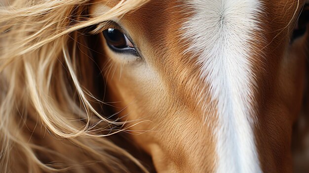 pelagem de cavalo branca longa