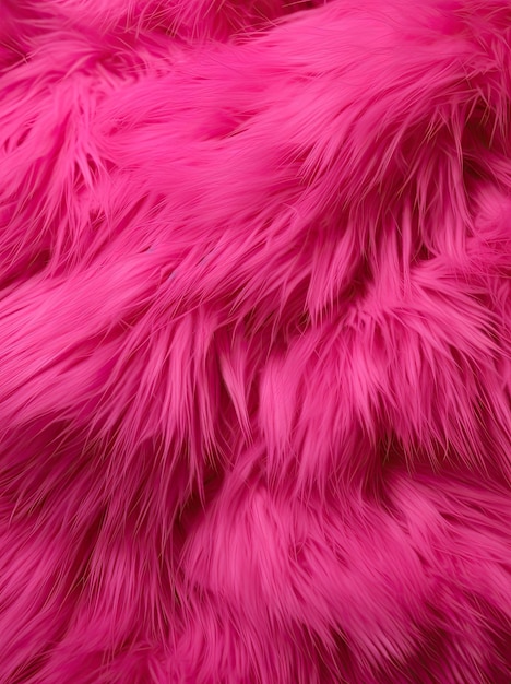 un pelaje rosa con un montón de pequeñas plumas en la parte superior e inferior como si no fuera demasiado