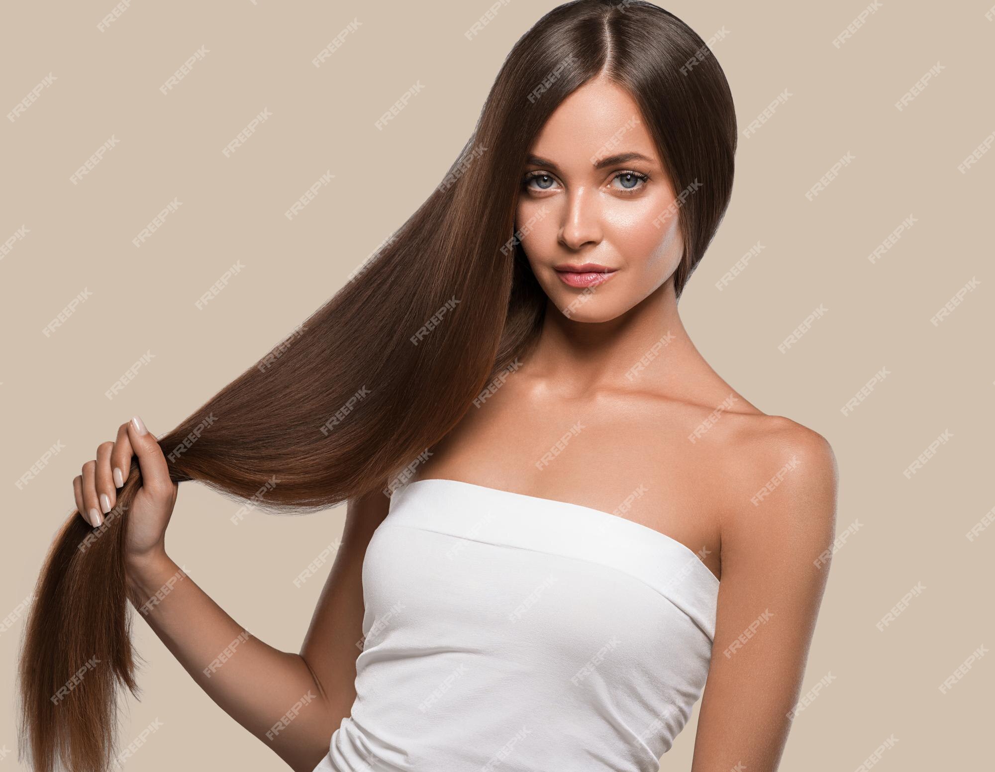 Cabelo feminino bonito imagem de stock. Imagem de pele - 236169649