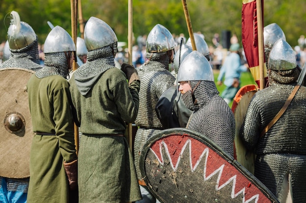 Peleas caballerescas en el festival de la cultura medieval