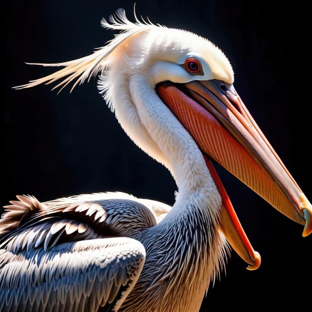 Pelikan Wildtier, das in der Natur lebt, Teil des Ökosystems