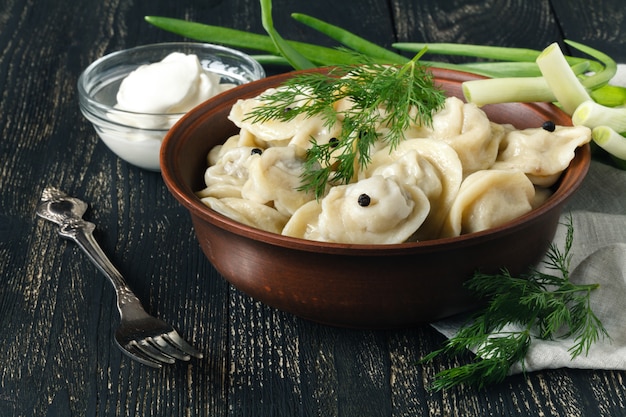 Pelmeni de dumping ruso tradicional