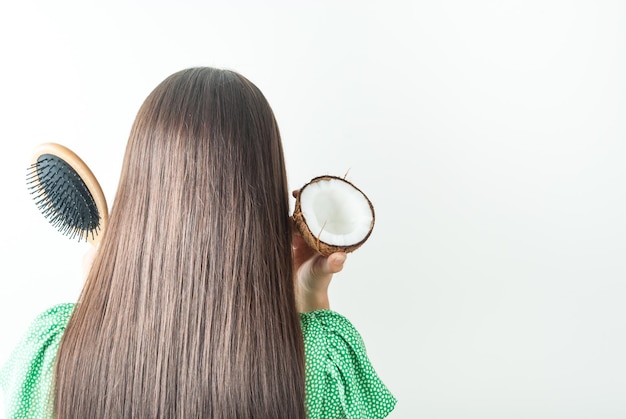 pelo perfecto cuidando con aceite de coco