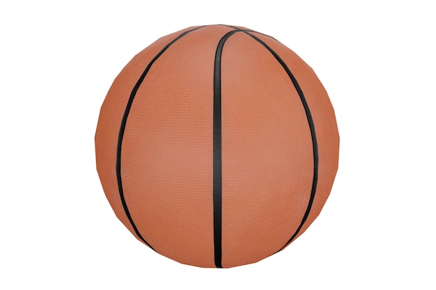 Pelota de baloncesto naranja de renderizado 3D