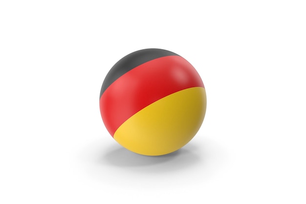 Pelota con bandera de Alemania