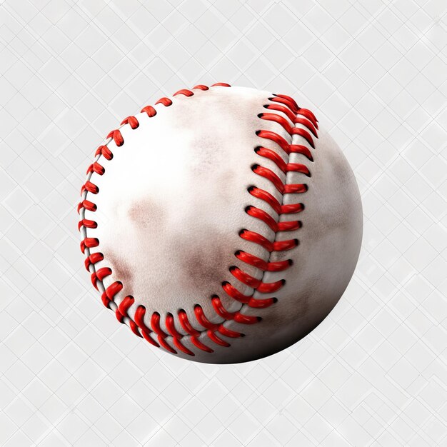Foto la pelota de béisbol aislada en transparente