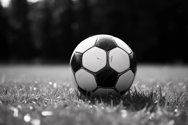 pelota de futbol en el campo