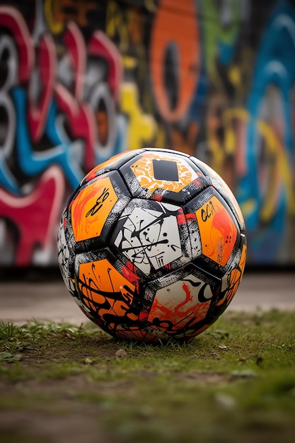 una pelota de fútbol en el césped