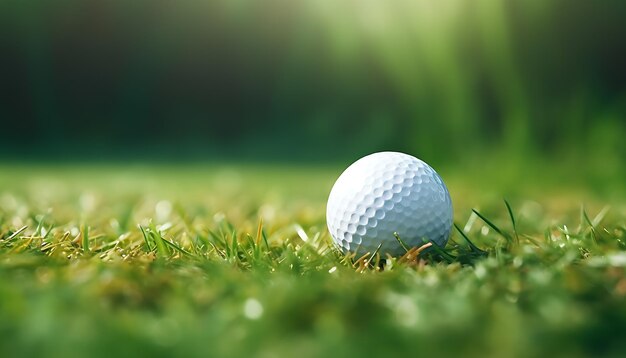 Foto pelota de golf en la cancha