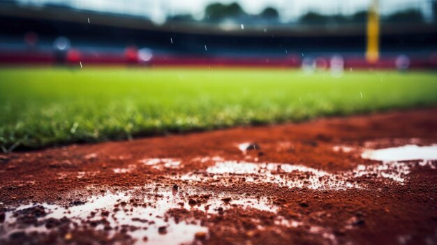 Foto pelota de juego de béisbol en un campo