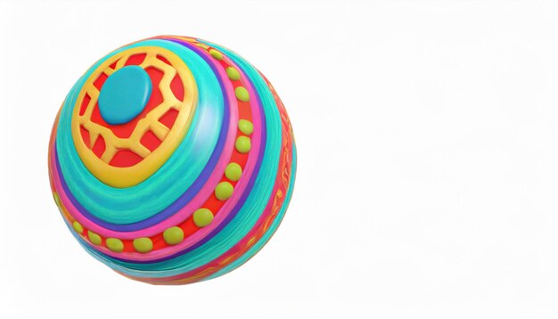 Una pelota linda similar a una milagrosa colorida