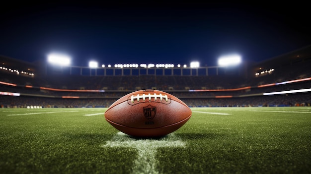 Pelota de la NFL en un estadio IA generativa