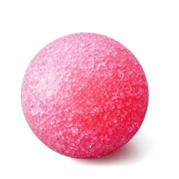 Una pelota rosa con una pelota rosa en ella